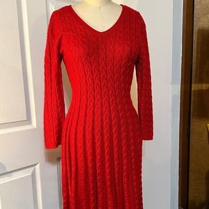 Red knit Dress